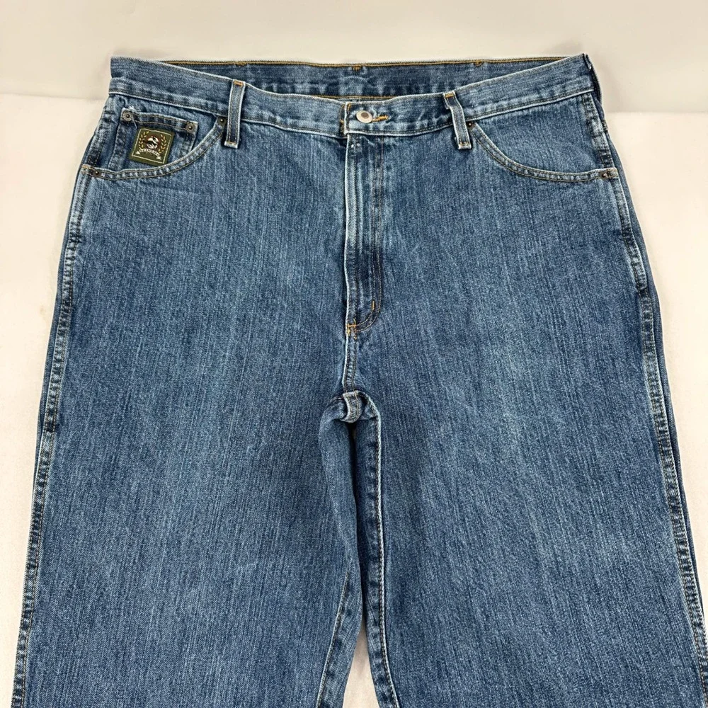 Cinch Rocky Mountain Clothing Co Mens Blue Straight Leg Jeans 38x36 Western